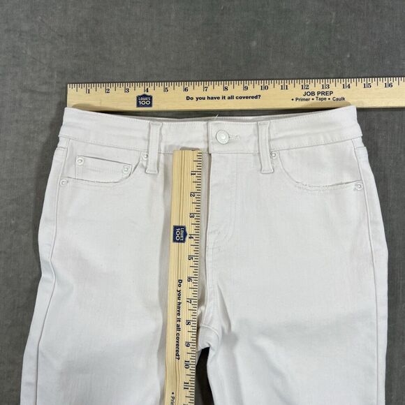 Pistola Womens Size 27 White Denim Distressed High Rise Straight Leg Jeans‎ - Picture 4 of 8